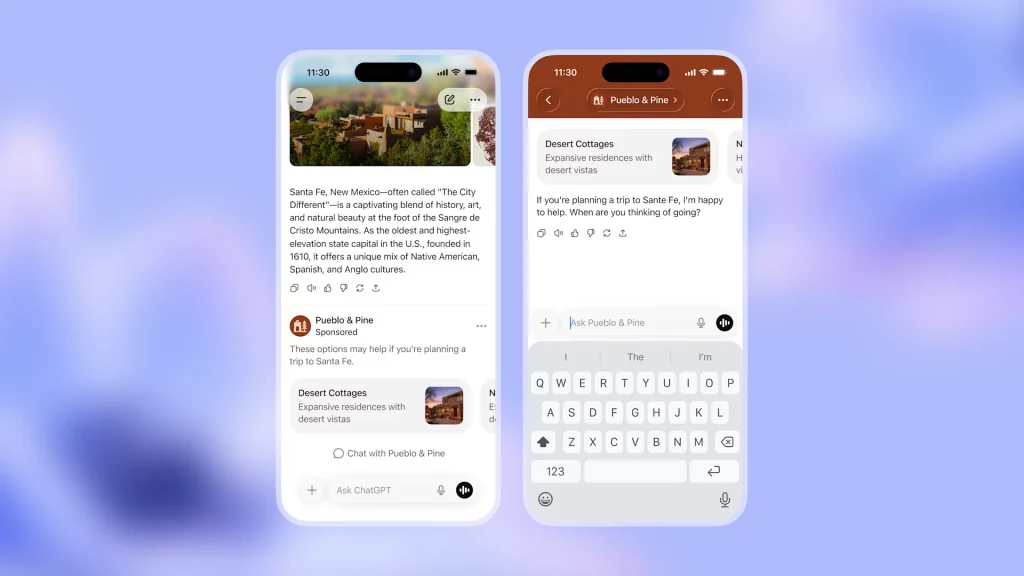 ChatGPT Go mit Werbung