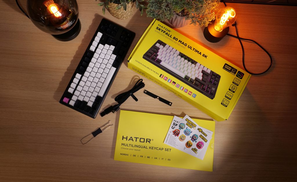 HATOR Skyfall 80 MAG ULTIMA 8K Test: Hall-Effekt-Tastatur zum verboten günstigen Preis 10 HATOR Skyfall 80 MAG ULTIMA 8K Lieferumfang