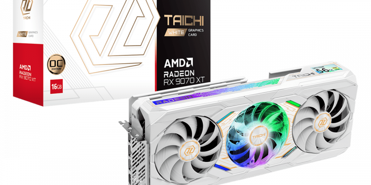 ASRock Radeon RX 9070 XT Taichi White: Edles Design trifft High-End-Grafik mit LC-Display 1 ASRock Radeon RX 9070 XT Taichi White