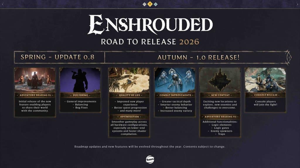 Enshrouded Version 1.0: Zweites Jubiläum - Version 1.0 für Herbst 2026 offiziell angekündigt 2 Enshrouded Version 1.0