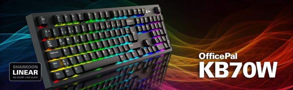 Sharkoon OfficePal KB70W: Komfortable mechanische Tastatur mit Gasket-Mount und kabelloser Flexibilität 2 Sharkoon OfficePal KB70W